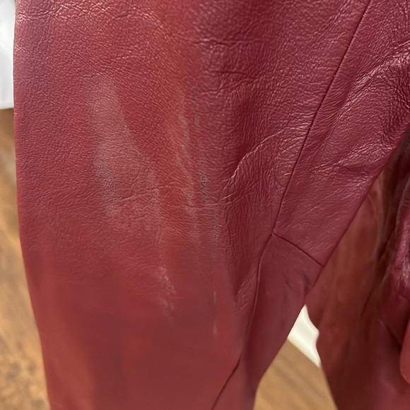 Chadwick’s Red 100% Genuine Leather Plus Size Jacket, Sz. 14P. - Picture 10 of 15